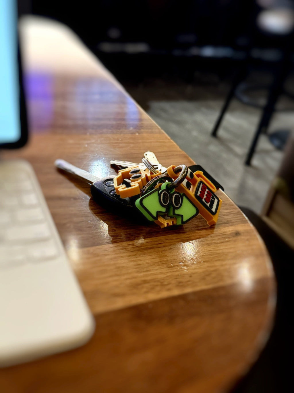 Blinky Turner Keychain | M.I.L. Pals™ Mini Warning Light Charm - MIL Pals ™